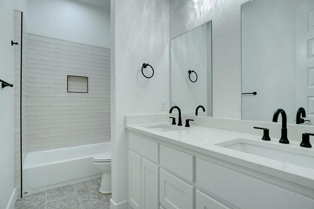 Bathroom in custom home by Living Stone Construction